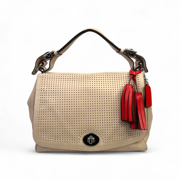 Coach Legacy Perforated Leather Romy Top Bag - Picture 1 of 15